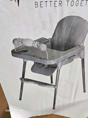 Chaise Haute Bébé Grise / Grey Baby High Chair Shell image 3