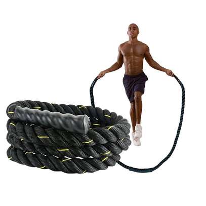 Corde à sauter lourde avec poignée améliorée 1 KG . image 2