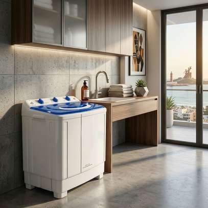 MACHINE A LAVER SILTAL 7KG SEMI AUTOMATIQUE BLEU image 3