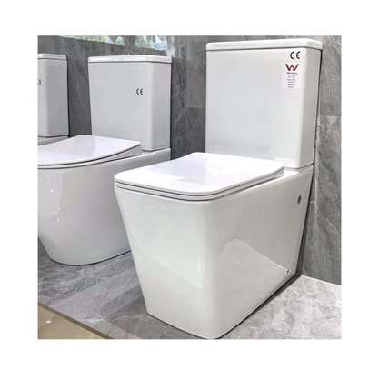 Chaise de toilette poser blanc image 3