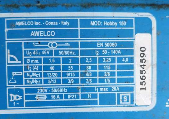 Poste à souder électrique HOBBY 150 compact bleu noir image 2