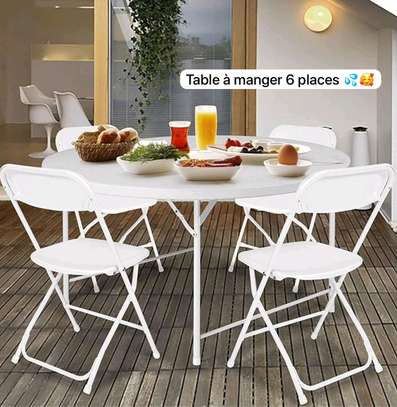 Table à manger 6 place table ronde image 2