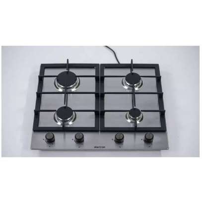 PLAQUE 4FEUX ELACTRON ENCASTRABLE 60X60 A GAZ GRIS BL001 image 3