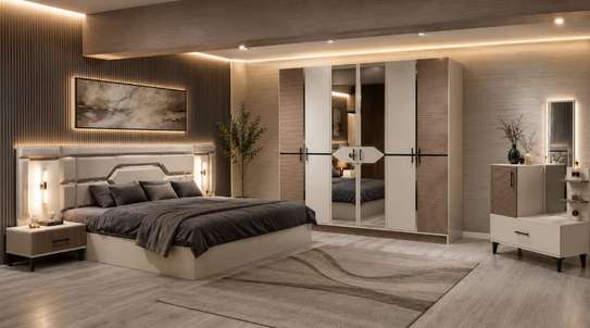 CHAMBRE A COUCHER ARMOIRE 6BATTANTS 5PIECES image 3