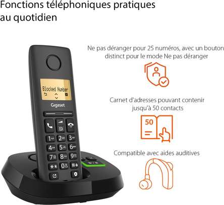 téléphones fixe sans fil duo - répondeur - Gigaset image 5