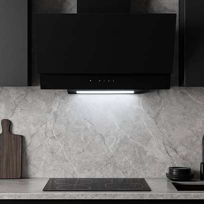 HOTTE DE CUISINE 60X60 KUMTEL ENCASTRABLE MAGIC GLASS NOIR image 2