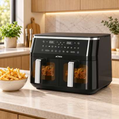 AIR FRYER 4,2LITRES ASTECH DOUBLE COMPARTIMENT image 3