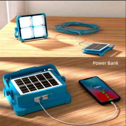 Lampe solaire et Batterie externe 2 en 1 - 100W image 2