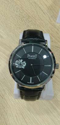 Piaget Montre Quartz Cuir Noir et Marron Chronographe image 3