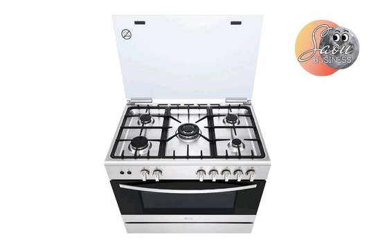 CUISINIERE LG 5FEUX 90X60 GRIS FA415RMA image 4