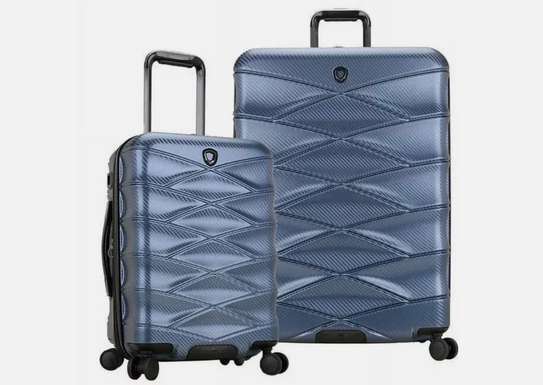 Set de deux valises TRAVELER'S CHOICE en coque bleue. image 3