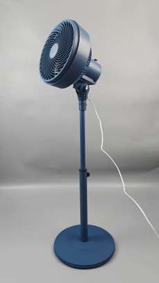 Ventilateur sur pied puissant bleu réglable image 2
