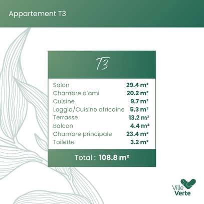 Appartements T3 neufs à vendre –  Ville Verte au Lac Rose image 6