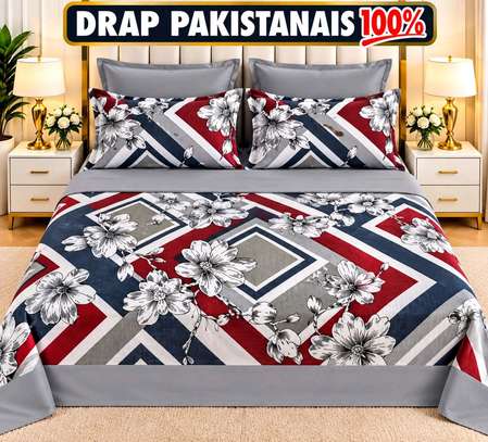 Drap pakistanais 100% coton double motif floral image 8