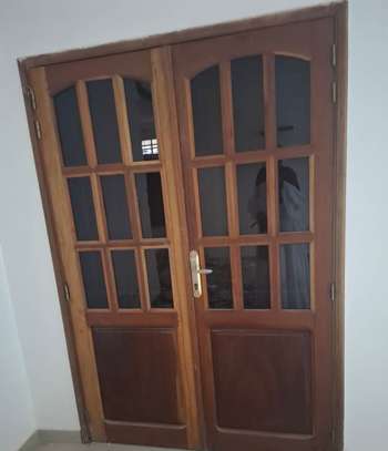 Lot de 3 portes intérieures en bois massif avec vitrage image 3