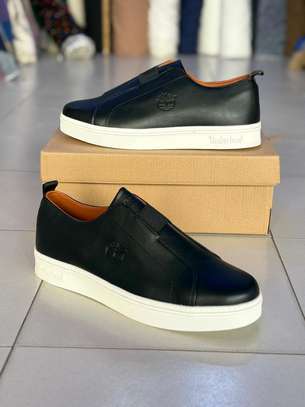 Chaussures en cuir avec semelle épaisse sans lacets image 4