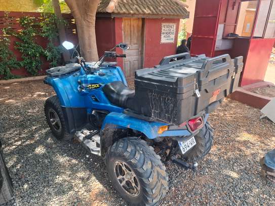 Quad 150cc 4x4 bleu coffre arrière polyvalent image 2