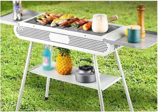 Barbecue pliable acier avec une grande surface de cuisson image 3