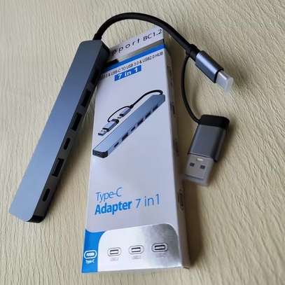 Adaptateur répartiteur de hub USB-C 7 en 1 avec multiport image 8