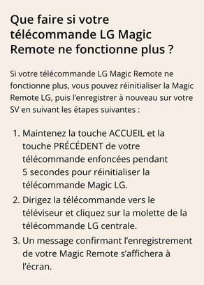 Télécommande lg smartv magic remote souris 🐁 image 9
