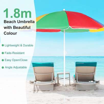 Parasol de plage 1m80 de hauteur image 2