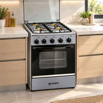 CUISINIERE 4FEUX GREEN 50X50 A GAZ GRIS GN50G image 3