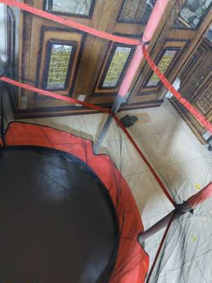 Trampoline enfants 140cm diamètre – Filet de sécurité 360° image 9