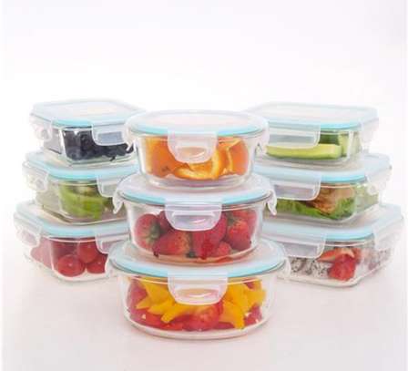 Neuf Tupperware en verres avec couvercles image 7