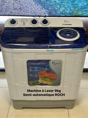 ROCH machine à laver semi-automatique 9kg blanche image 2