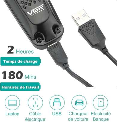 VGR V-972, Tondeuse à cheveux professionnelle, Affichage LED image 3