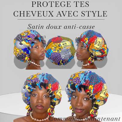 Bonnet en Satin Premium + 4 Chouchous Offerts. image 6