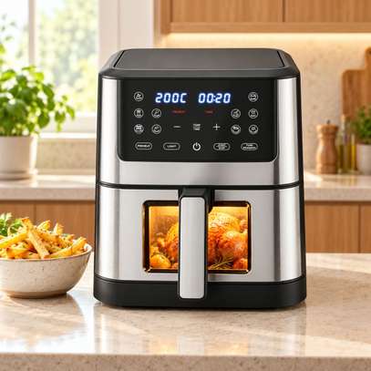 AIR FRYER YAKI 8LITRES MULTIFONCTION DIGITAL NOIR GRIS image 3
