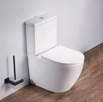 Chaise de toilette poser blanc image 8