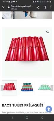 Bacs tuiles prélaqués bleu acier toiture résistante image 8