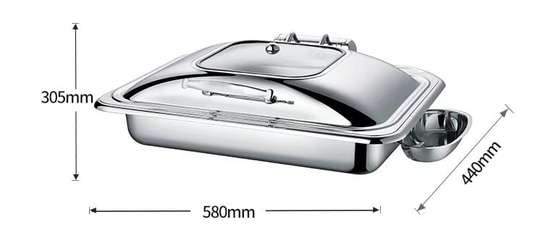 Chafing dish avec couvercle en verre image 6