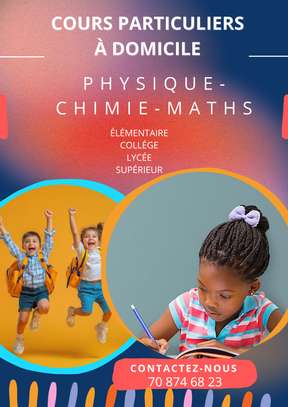 Cours particuliers physique chimie maths à domicile image 2