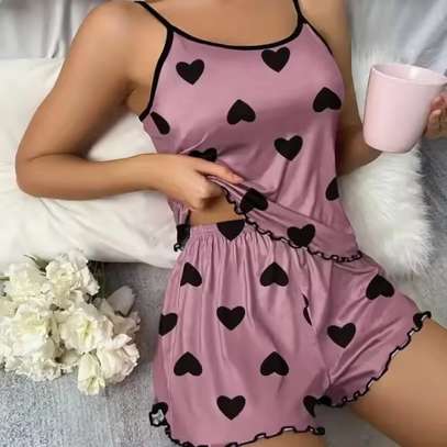 Pyjama femme été vert pastel débardeur et short léger image 3