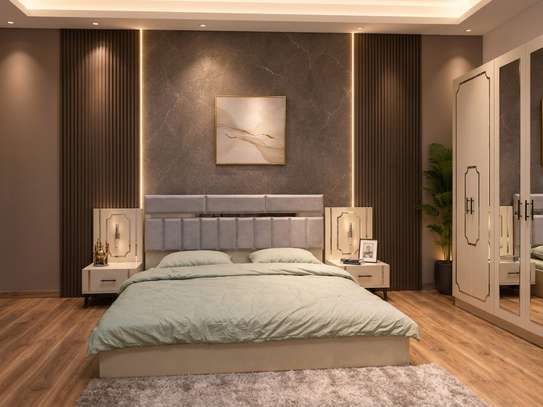 CHAMBRE A COUCHER ARMOIRE 6BATTANTS 5PIECES image 5