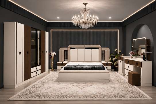 CHAMBRE A COUCHER ARMOIRE 6BATTANTS 7PIECES image 5