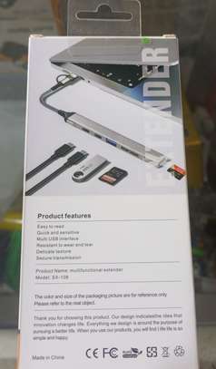 Hub USB multifonctionnel SX-108, Adaptateur OTG (Type-C) image 2