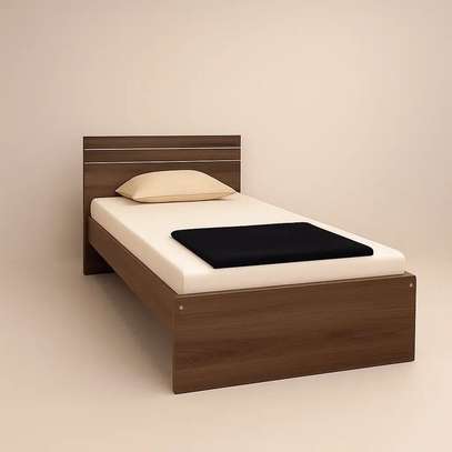 Lit simple blanc design moderne 90x190 cm image 4