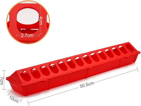 Mangeoire plastique 50cm (rouge) image 3
