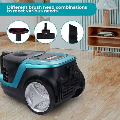 Aspirateur traîneau compact bleu ergonomique silencieux image 2