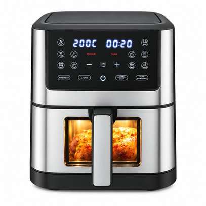 AIR FRYER YAKI 8LITRES MULTIFONCTION DIGITAL NOIR GRIS image 2