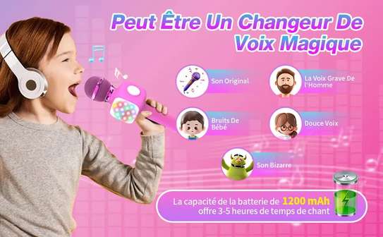 Microphone Karaoké Bluetooth Portable pour enfant image 2