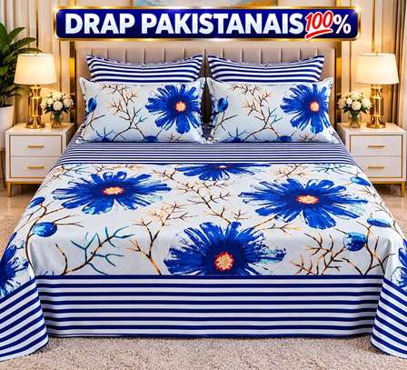 Drap pakistanais 100% coton double motif floral image 10