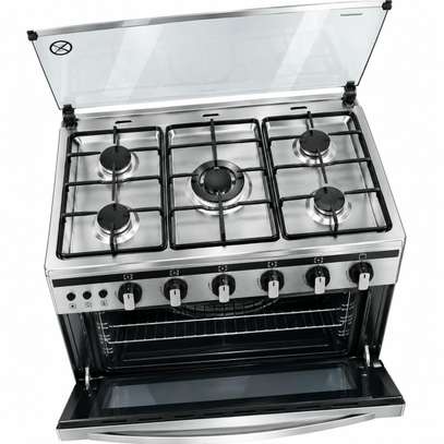 CUISINIERE 5FEUX CAC 90X60 INOX FULL OPTION CAC90G image 3