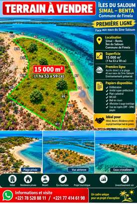 TERRAIN EXCEPTIONNEL À VENDRE – ÎLE DE SIMAL SINE-SALOUM image 6