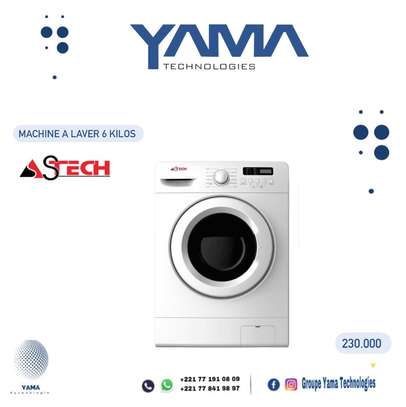 Astech machine à laver 9 kg blanche frontale image 3