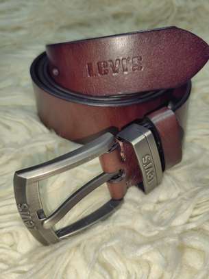 Diesel et Levis ceinture cuir  boucle métal logo image 13